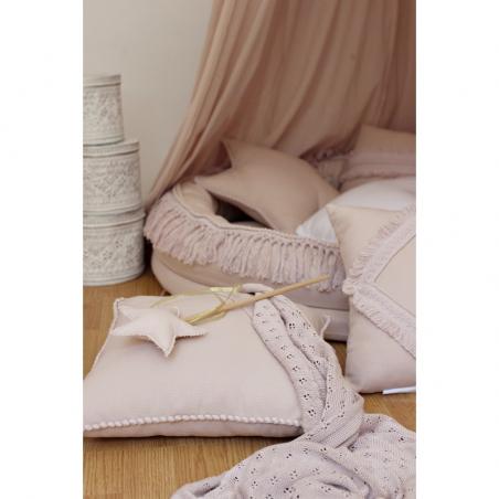 Cotton&Sweets Baldachim MAXI Boho Pudrowy Róż