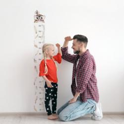 Naklejka Miarka Wzrostu Sowa