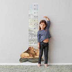 Naklejka Miarka Wzrostu Lwy