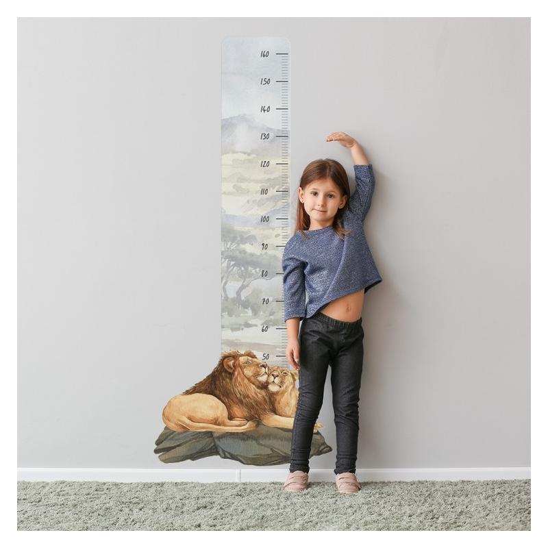 Naklejka Miarka Wzrostu Lwy