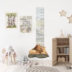 Naklejka Miarka Wzrostu Lwy