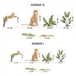 Naklejka Zestaw Gepardy