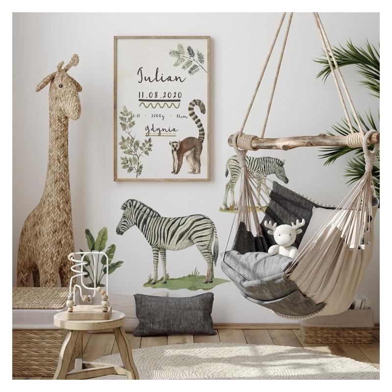 Naklejka Zestaw Zebry