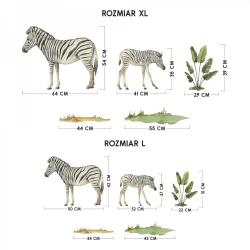 Naklejka Zestaw Zebry