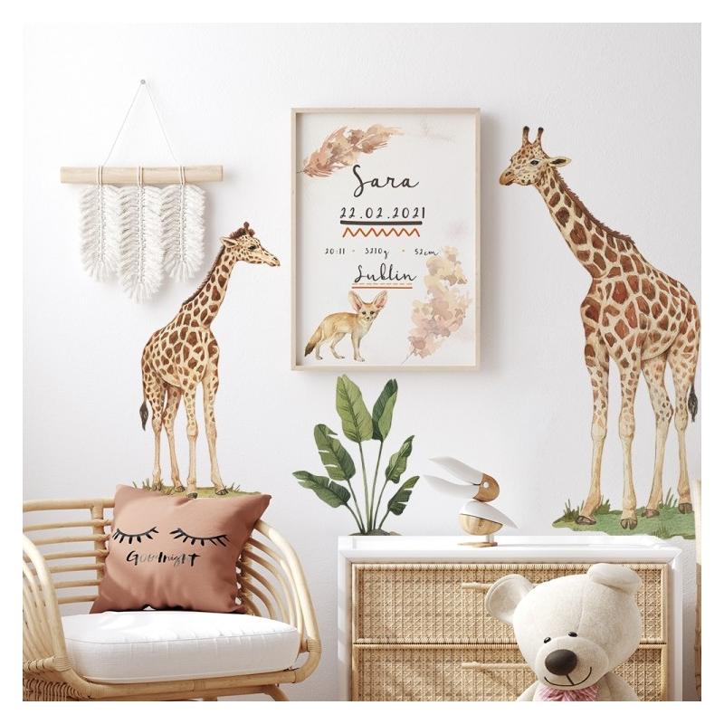 Naklejka Zestaw Żyrafy