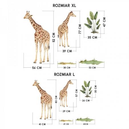 Naklejka Zestaw Żyrafy