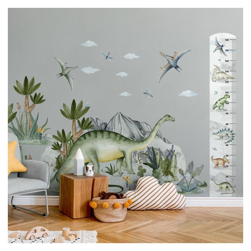 Naklejka Miarka Wzrostu Dinozaury