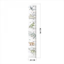 Naklejka Miarka Wzrostu Dinozaury