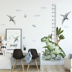 Naklejka Miarka Wzrostu Tyranozaur