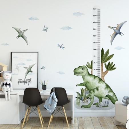 Naklejka Miarka Wzrostu Tyranozaur