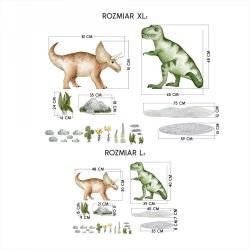 Naklejka Tyranozaur Triceratops
