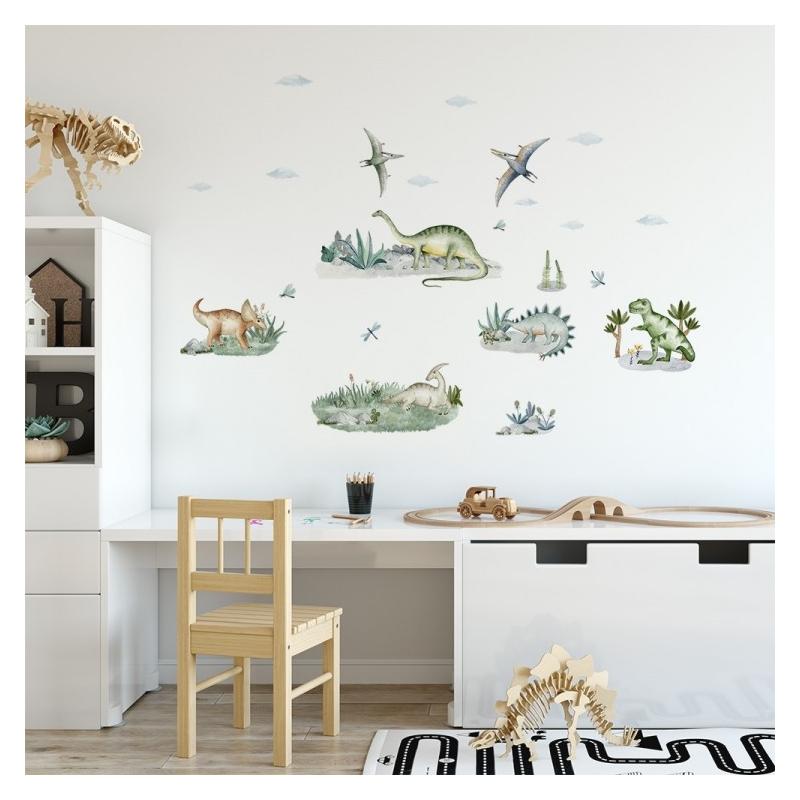 Naklejka Zestaw Dinozaury