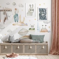 Naklejka Chmurki Gwiazdy