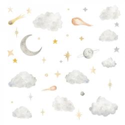 Naklejka Chmurki Gwiazdy