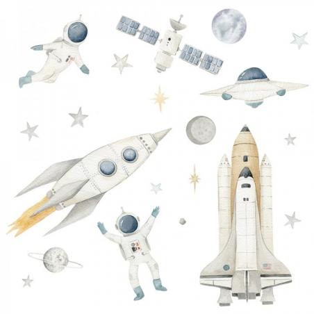 Naklejka Rakiety i Astronauci