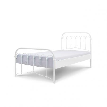 Łóżko metalowe Oriental - białe