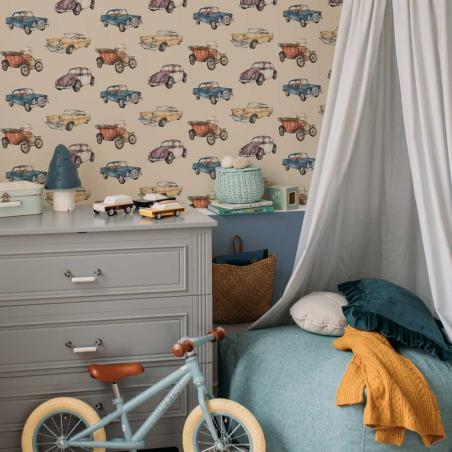 Tapeta Cars Sunny Beige