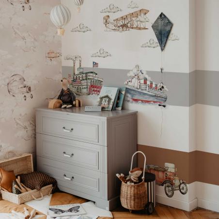 Dekornik Naklejka Zestaw Vintage