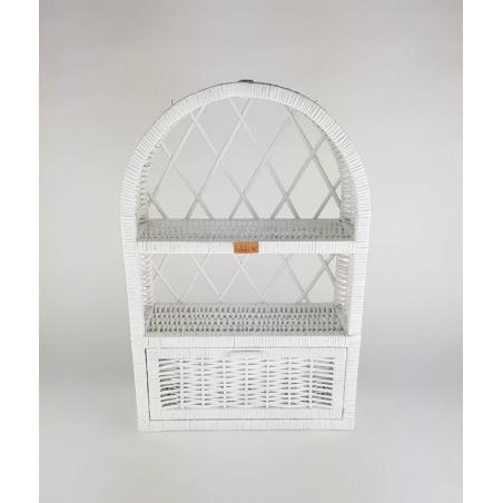 Wiklinowa Szafka Ścienna Chapel Biała