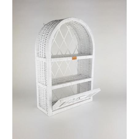 Wiklinowa Szafka Ścienna Chapel Biała
