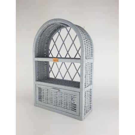 Wiklinowa Szafka Ścienna Chapel Szara
