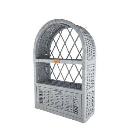 Wiklinowa Szafka Ścienna Chapel Szara