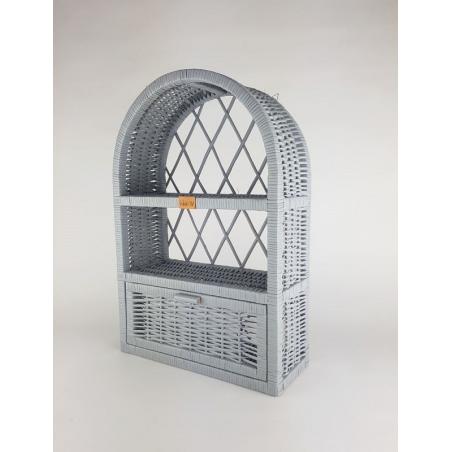 Wiklinowa Szafka Ścienna Chapel Szara