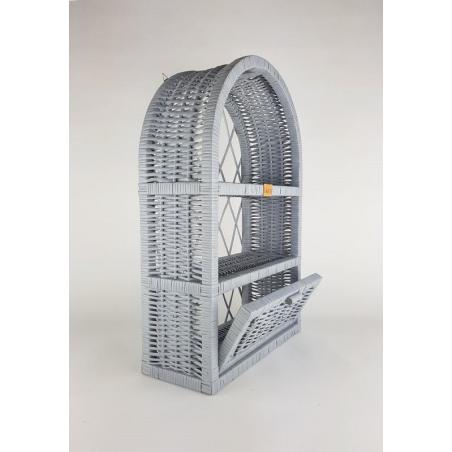 Wiklinowa Szafka Ścienna Chapel Szara