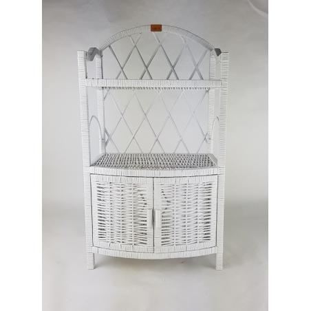 Wiklinowa Szafka Puffy Biała
