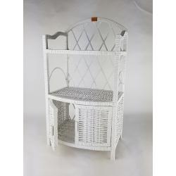 Wiklinowa Szafka Puffy Biała