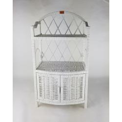 Wiklinowa Szafka Puffy Biała