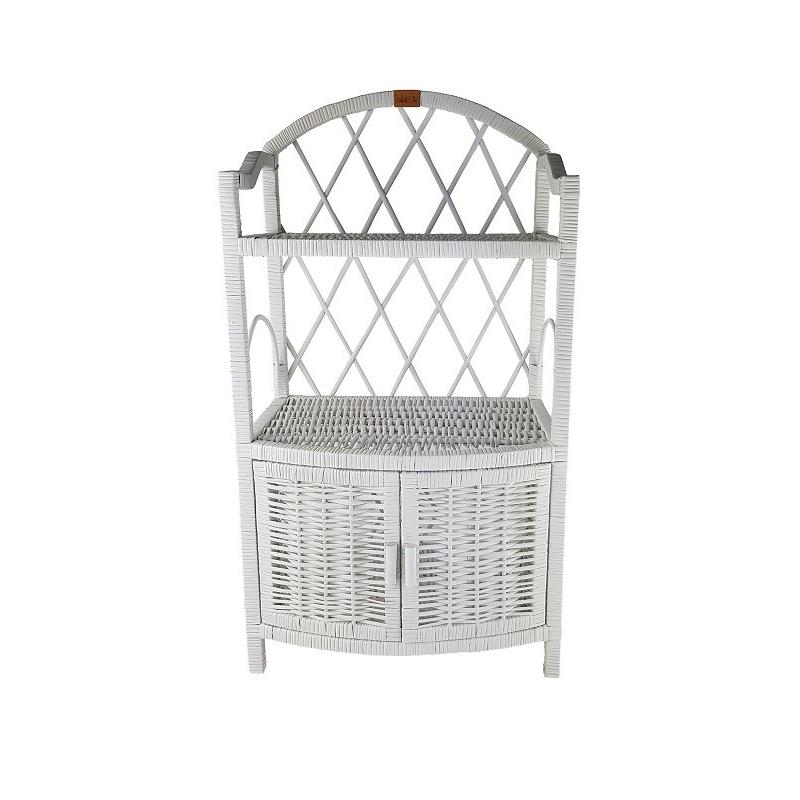 Wiklinowa Szafka Puffy Biała