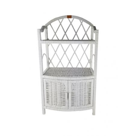 Wiklinowa Szafka Puffy Biała