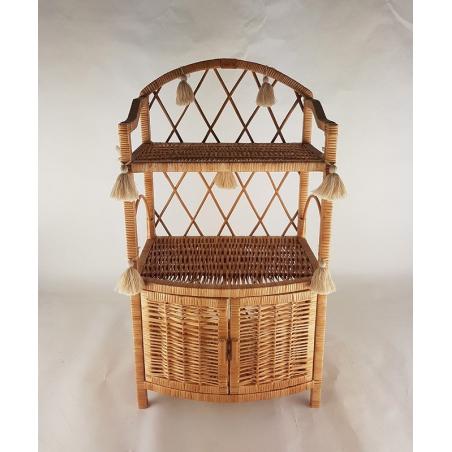 Wiklinowa Szafka Puffy Naturalna z Chwostami