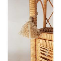 Wiklinowa Szafka Puffy Naturalna z Chwostami