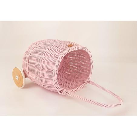 Koszyk na Zabawki na Kółkach Pully Róż