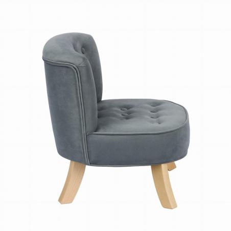 Somebunny - Fotelik Welur Szary