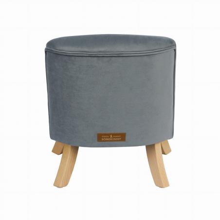 Somebunny - Fotelik Welur Szary