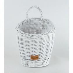 Koszyczek Ścienny Biały