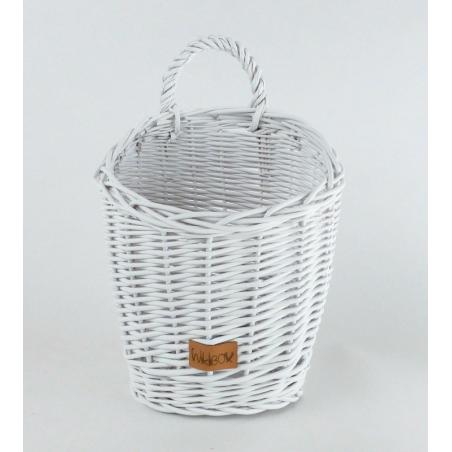 Koszyczek Ścienny Biały