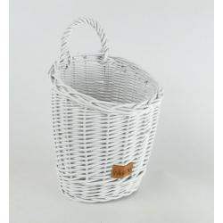 Koszyczek Ścienny Biały