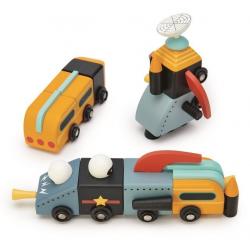 Drewniane pojazdy kosmiczne Tender Leaf Toys