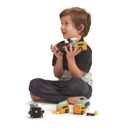 Drewniane pojazdy kosmiczne Tender Leaf Toys