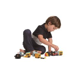 Drewniane pojazdy kosmiczne Tender Leaf Toys