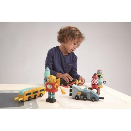 Drewniane pojazdy kosmiczne Tender Leaf Toys