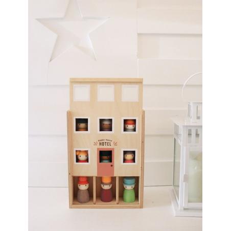 Drewniane figurki do zabawy Folk Hotel Tender Leaf Toys