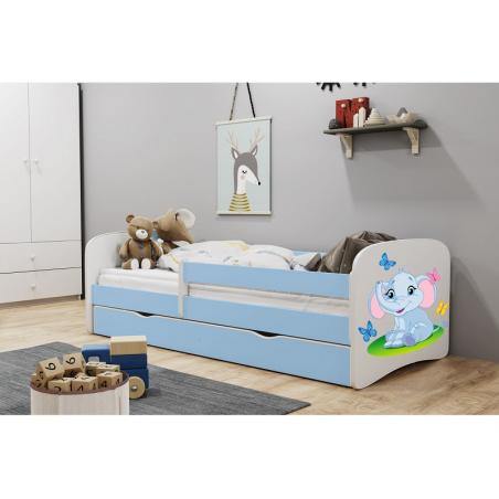 Łóżko dziecięce Baby Dreams Niebieskie - 180x80