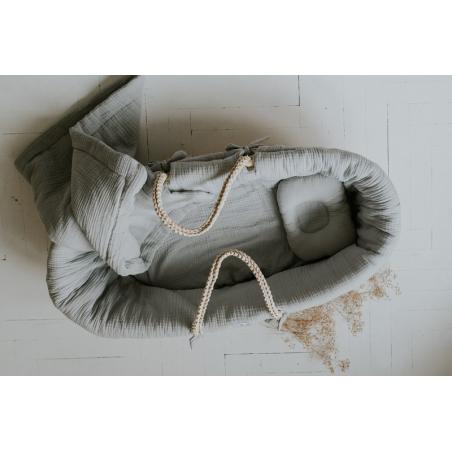 Bellamy Zestaw Kosz Mojżesza Meeko + Stojak + Tekstylia Poppy