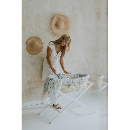 Bellamy Zestaw Kosz Mojżesza Meeko + Stojak + Tekstylia Poppy