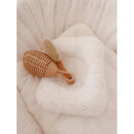 Bellamy Zestaw Kosz Mojżesza Meeko + Stojak + Tekstylia Golden Dots